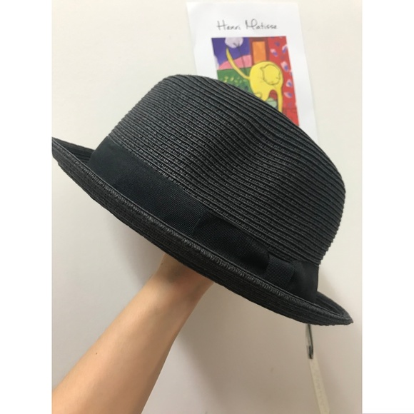 [NWT] Acceessorize Black Summer Fedora(XL) - Picture 3 of 6